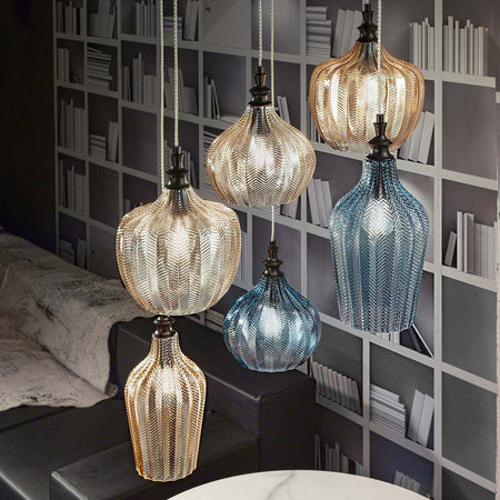 Lampadario-moderno-Gea-Luce-CLEOFE-S6-E27-LED-vetro-lampada-sospensione