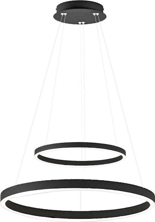 Lampadario-moderno-Gea-Luce-CRISEIDE-S2P-N-LED-alluminio-sospensione