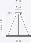 Lampadario-moderno-Gea-Luce-IOLE-S1-28W-LED-alluminio-sospensione