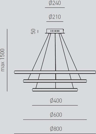 Lampadario-moderno-Gea-Luce-IOLE-S3-B-62W-LED-alluminio-sospensione