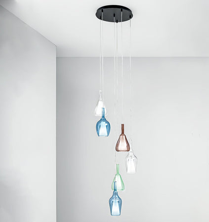 Lampadario-moderno-Gea-Luce-OFELIA-MINI-G9-S6-LED-metallo-vetro-lampada-soffitto