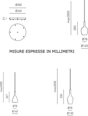 Lampadario-moderno-Gea-Luce-OFELIA-MINI-G9-S6-LED-metallo-vetro-lampada-soffitto