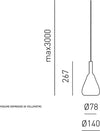 Lampadario-moderno-Gea-Luce-OFELIA-MINI-S11-G9-LED-metallo-vetro-sospensione