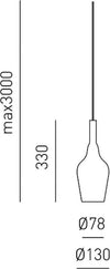 Lampadario-moderno-Gea-Luce-OFELIA-MINI-S12-G9-LED-metallo-vetro-sospensione