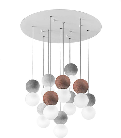 Lampadario-moderno-Gea-Luce-SFERA-S10-vetro-cemento-lampada-sospensione