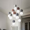 Lampadario-moderno-Gea-Luce-SFERA-S10-vetro-cemento-lampada-sospensione