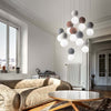 Lampadario-moderno-Gea-Luce-SFERA-S10-vetro-cemento-lampada-sospensione