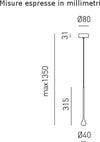 Lampadario-moderno-Gea-Luce-URSULA-SP-N-LED-alluminio-sospensione