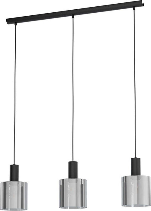 Lampadario-Moderno-Gorosiba-3-Luci-Acciaio-Nero