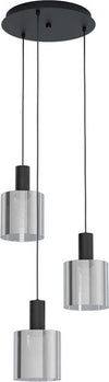 Lampadario-Moderno-Gorosiba-3-Luci-Pendenti-Acciaio-Nero