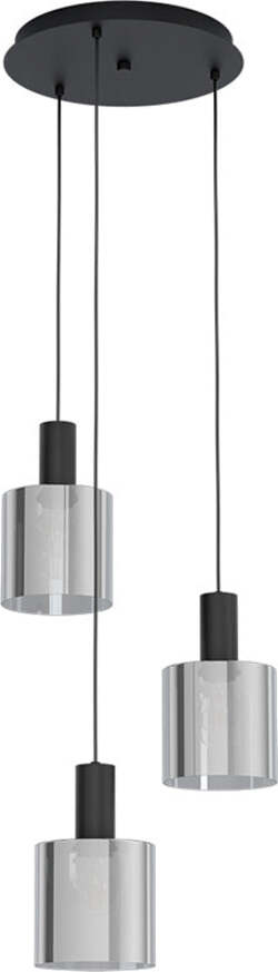 Lampadario-Moderno-Gorosiba-3-Luci-Pendenti-Acciaio-Nero