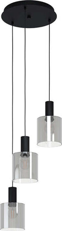 Lampadario-Moderno-Gorosiba-3-Luci-Pendenti-Acciaio-Nero