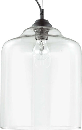 Lampadario-moderno-Ideal-Lux-BISTRO-SP1-112305-112312-E27-LED-vetro-sospensione