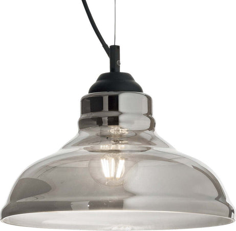 Lampadario-moderno-Ideal-Lux-BISTRO-SP1-112336-112343-E27-LED-vetro-sospensione