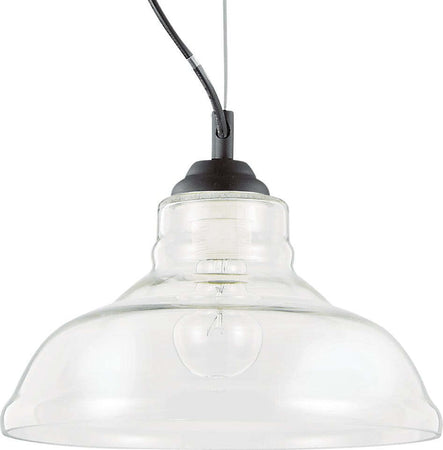 Lampadario-moderno-Ideal-Lux-BISTRO-SP1-112336-112343-E27-LED-vetro-sospensione
