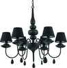 Lampadario-moderno-Ideal-Lux-BLANCHE-SP6-035581-111872-E14-LED-metallo-vetro-tessuto-sospensione