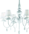 Lampadario-moderno-Ideal-Lux-BLANCHE-SP6-035581-111872-E14-LED-metallo-vetro-tessuto-sospensione