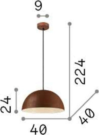 Lampadario-moderno-Ideal-Lux-FOLK-SP1-SMALL-103112-E27-LED-metallo-sospensione