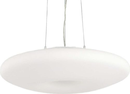 Lampadario-moderno-Ideal-Lux-GLORY-SP5-019741-E27-LED-vetro-metallo-sospensione