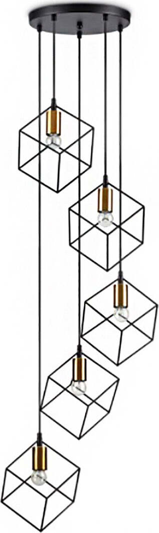 Lampadario-moderno-Ideal-Lux-ICE-237671-237664-E27-LED-metallo-sospensione