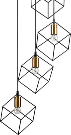 Lampadario-moderno-Ideal-Lux-ICE-237671-237664-E27-LED-metallo-sospensione