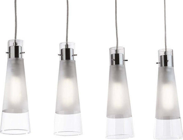 Lampadario-moderno-Ideal-Lux-KUKY-SP4-023038-E27-LED-vetro-metallo-sospensione