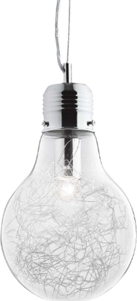 Lampadario-moderno-Ideal-Lux-LUCE-MAX-SP1-SMALL-033679-E27-LED-vetro-alluminio-sospensione