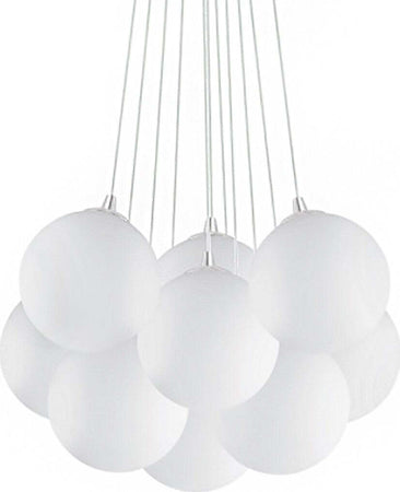 Lampadario-moderno-Ideal-Lux-MAPA-BIANCO-PLUS-SP11-131924-E14-LED-vetro-sospensione