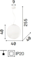 Lampadario-moderno-Ideal-Lux-MAPA-BIANCO-SP1-032139-E27-LED-vetro-sospensione