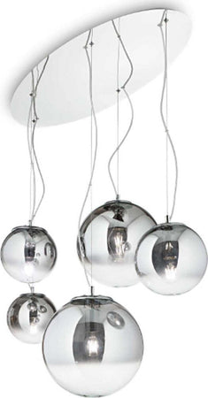 Lampadario-moderno-Ideal-Lux-MAPA-FADE-SP5-140759-E27-LED-vetro-sospensione