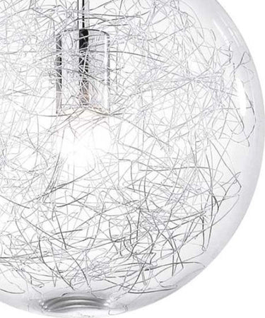 Lampadario-moderno-Ideal-Lux-MAPA-MAX-SP1-D30-045115-E27-LED-vetro-fili-alluminio-sospensione