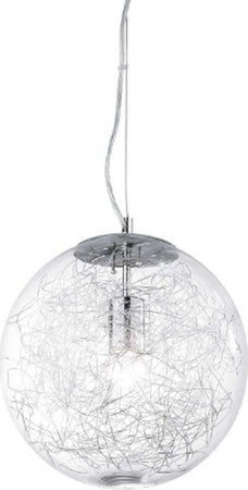 Lampadario-moderno-Ideal-Lux-MAPA-MAX-SP1-D40-045122-E27-LED-vetro-fili-alluminio-sospensione