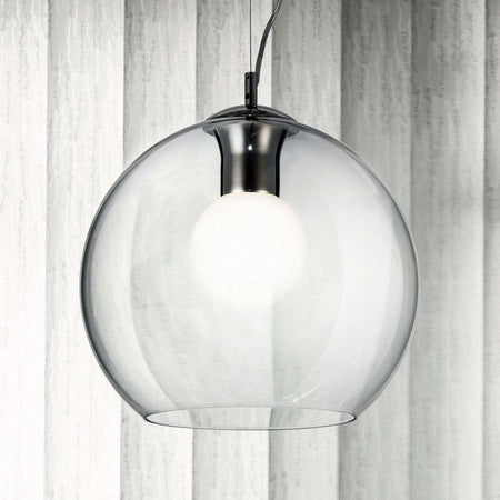 Lampadario-moderno-Ideal-Lux-NEMO-SP1-D40-052816-E27-LED-vetro-sospensione