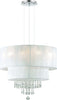 Lampadario-moderno-Ideal-Lux-OPERA-SP6-068299-E27-LED-metallo-PVC-cristallo-sospensione