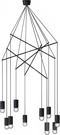 Lampadario-moderno-Ideal-Lux-POP-SP10-158860-E27-LED-metallo-sospensione