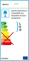 Lampadario-moderno-Ideal-Lux-POP-SP10-158860-E27-LED-metallo-sospensione