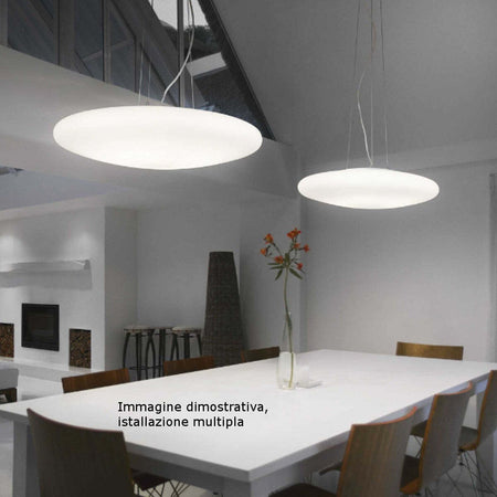 Lampadario-moderno-Ideal-Lux-SMARTIES-BIANCO-SP3-032009-E27-LED-vetro-sospensione