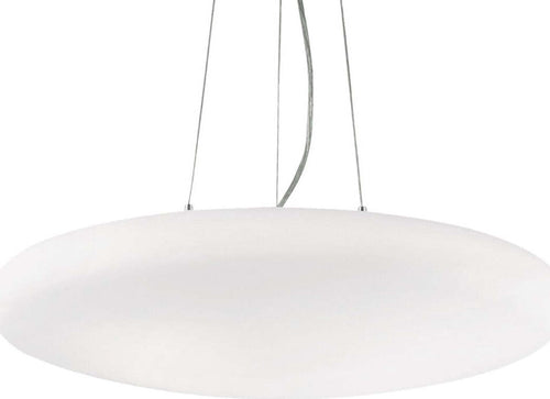 Lampadario-moderno-Ideal-Lux-SMARTIES-BIANCO-SP5-031996-E27-LED-vetro-sospensione