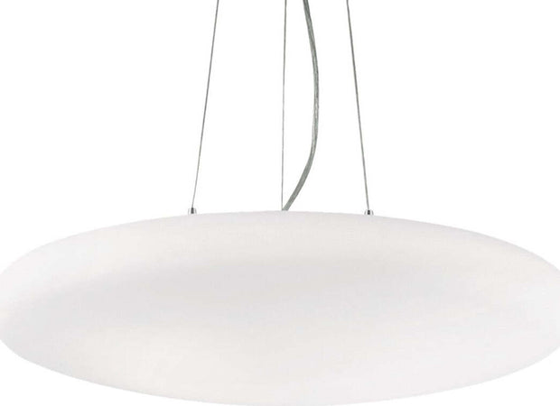 Lampadario-moderno-Ideal-Lux-SMARTIES-BIANCO-SP5-031996-E27-LED-vetro-sospensione