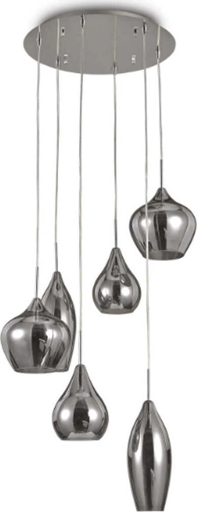 Lampadario-moderno-Ideal-Lux-SOFT-SP6-111841-087818-E14-LED-vetro-metallo-sospensione