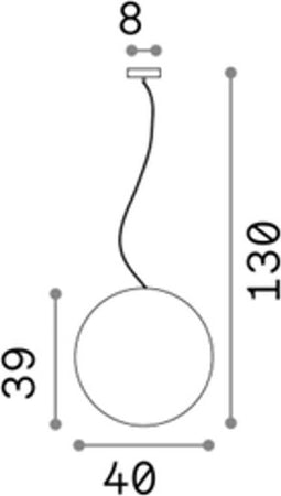 Lampadario-moderno-Ideal-Lux-SOLE-SP1-MEDIUM-136004-E27-LED-plastica-sospensione