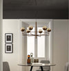 Lampadario-Moderno-Iglù-Metallo-Bronzo-6-Luci