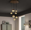 Lampadario-Moderno-Iglù-Metallo-Bronzo-7-Luci