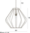 Lampadario-moderno-Illuminando-ANFORA-SP-G-E27-LED-metallo-sospensione-lampada-soffitto