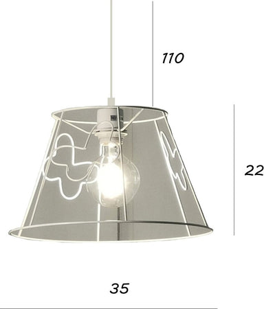 Lampadario-moderno-Illuminando-FARFALLE-SP-35-E27-LED-metallo-sospensione-lampada-soffitto