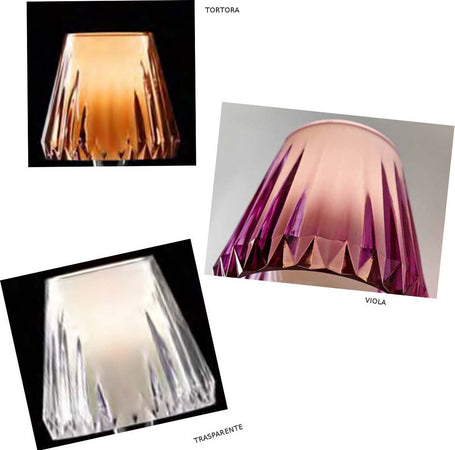 Lampadario-moderno-Illuminando-GAIA-SP-8-LED-sospensione-acrilico-tortora-viola-trasparente-interni-E14
