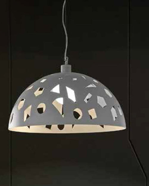 Lampadario-moderno-Illuminando-GEO-SP-C1-LED-sospensione-metallo-taglio-laser-bianco-grigio-sabbia-interni-33.5CM-E27