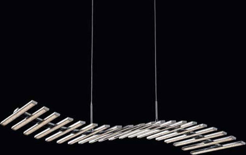 Lampadario-moderno-Illuminando-ONDA-SP-20-LED-sospensione-metallo-cromato-monoemissione-interni-60W-4800LM-3000°K