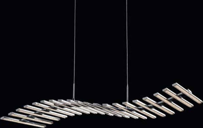 Lampadario-moderno-Illuminando-ONDA-SP-20-LED-sospensione-metallo-cromato-monoemissione-interni-60W-4800LM-3000°K