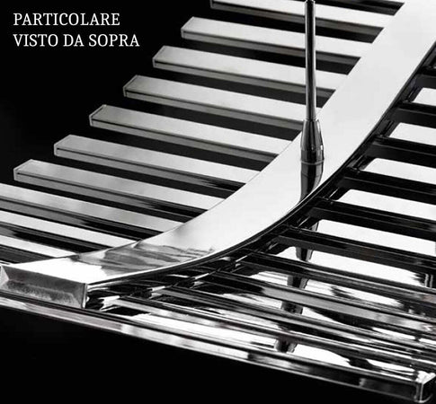 Lampadario-moderno-Illuminando-ONDA-SP-20-LED-sospensione-metallo-cromato-monoemissione-interni-60W-4800LM-3000°K